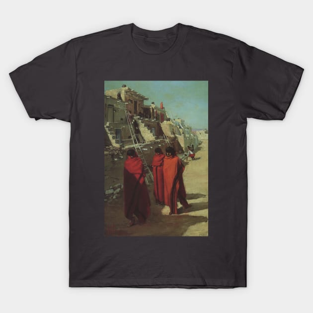 Hopi Pueblo by Louis Akin T-Shirt by MasterpieceCafe